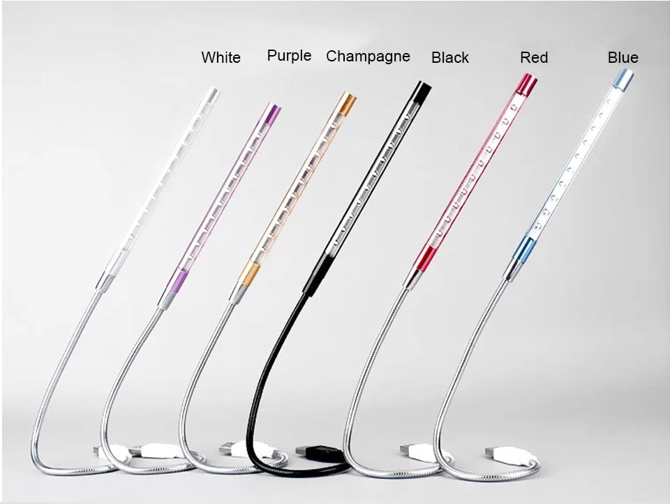 USB Reading Light - Flexible Mini Lamp for Books & Laptops