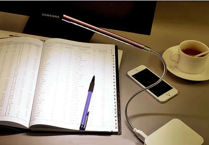 USB Reading Light - Flexible Mini Lamp for Books & Laptops