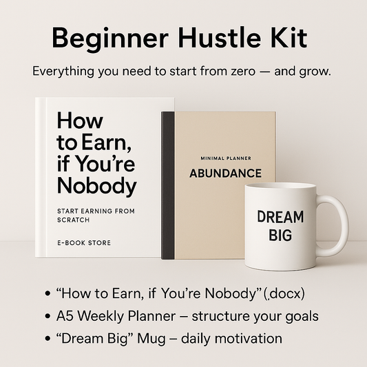 Beginner Hustle Kit - Book + Planner + Mug